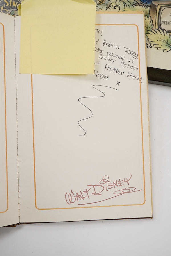 An archive of autographs and signed books relating to Bella Emberg, famed for her work on the Russ Abbot Show, and having originally come from her estate, comprising signatures of mainly television stars of the 1970s, 80